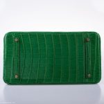 Hermes Birkin 35 Cactus Matte Alligator Gold Hardware - 2014, R - Image 5