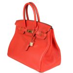 Hermes Birkin 35 Capucine Togo leather Gold Hardware - 2011, O Square - Image 2