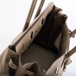 Hermes Birkin 35 Crinoline & Etoupe Clemence with Palladium Hardware - 2005, I Square - Image 21