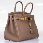 Hermes Birkin 35 Etoupe Togo Gold Hardware - 2019, D - Image 3