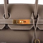 Hermes Birkin 35 Etoupe Togo Gold Hardware - 2019, D - Image 9