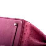 Hermes Birkin 35 Fuchsia Ostrich with Palladium Hardware - 2004, H Square - Image 8