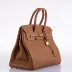 Hermes Birkin 35 Gold Togo Gold Hardware - Square O - Image 3