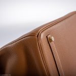 Hermes Birkin 35 Gold Togo Gold Hardware - Square O - Image 9