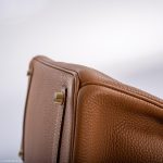 Hermes Birkin 35 Gold Togo Gold Hardware - Square O - Image 10