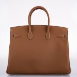 Hermes Birkin 35 Gold Togo with Palladium Hardware - 2020, Y - Image 7
