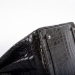 Hermes Birkin 35 Graphite Porosus Crocodile with Palladium Hardware - 2014, R Square - Image 8