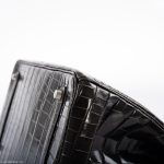 Hermes Birkin 35 Graphite Porosus Crocodile with Palladium Hardware - 2014, R Square - Image 9