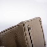 Hermes Birkin 35 Gris Tourterelle Togo with Palladium Hardware - 2009, M Square - Image 12