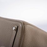 Hermes Birkin 35 Gris Tourterelle Togo with Palladium Hardware - 2009, M Square - Image 14
