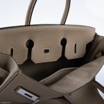 Hermes Birkin 35 Gris Tourterelle Togo with Palladium Hardware - 2009, M Square - Image 10