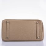 Hermes Birkin 35 Gris Tourterelle Togo with Palladium Hardware - 2009, M Square - Image 7