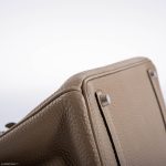 Hermes Birkin 35 Gris Tourterelle Togo with Palladium Hardware - 2009, M Square - Image 8