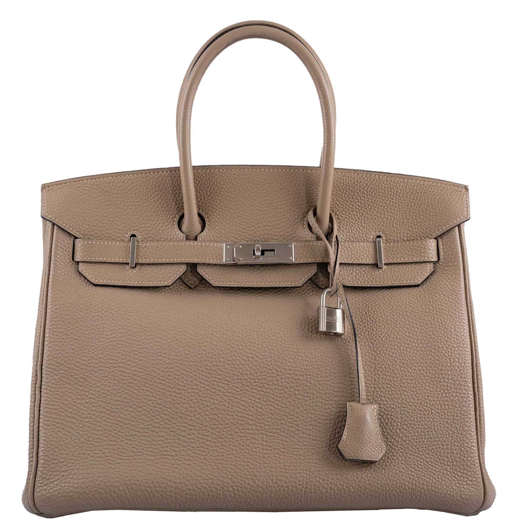 Hermes-Birkin-35-Gris-Tourterelle-Togo-with-Palladium-Hardware-2009-M-Square_a2e5f3a3-4549-4360-841d-c718a08d7891 Hermes Birkin 35 Gris Tourterelle Togo with Palladium Hardware - 2009, M Square - Image 1