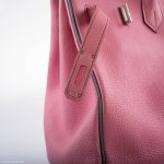 Hermes Birkin 35 HSS 5P Bubblegum Pink & Celeste Togo Palladium Hardware - 2011, Square O - Image 13