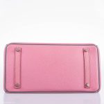 Hermes Birkin 35 HSS 5P Bubblegum Pink & Celeste Togo Palladium Hardware - 2011, Square O - Image 5