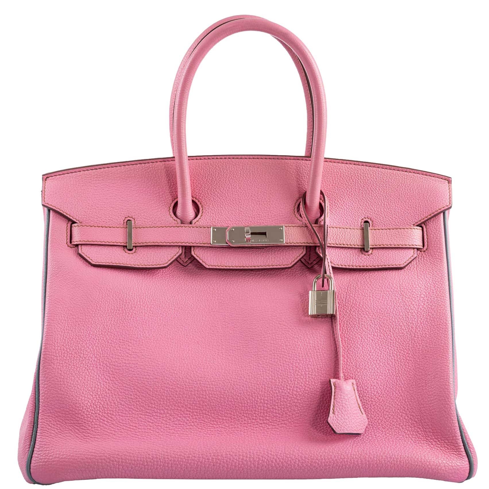 Hermes-Birkin-35-HSS-5P-Bubblegum-Pink-Celeste-Togo-Palladium-Hardware-2011-Square-O_d467c68f-2f26-4356-b3e7-c05aee90e20b Hermes Birkin 35 HSS 5P Bubblegum Pink & Celeste Togo Palladium Hardware - 2011, Square O - Image 1