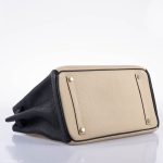 Hermes Birkin 35 HSS Black & Parchemin Togo Leather Palladium Hardware - 2009, M Square - Image 2