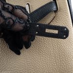 Hermes Birkin 35 HSS Black & Parchemin Togo Leather Palladium Hardware - 2009, M Square - Image 4