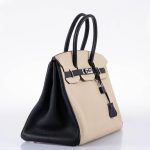 Hermes Birkin 35 HSS Black & Parchemin Togo Leather Palladium Hardware - 2009, M Square - Image 6