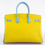 Hermes Birkin 35 HSS Rose Tyrien, Blue Celeste, Lime Epsom Palladium Hardware - 2011, O - Image 2