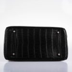 Hermes Birkin 35 Matte Black Nilo Crocodile with Palladium Hardware - 2011, O Square - Image 5