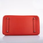 Hermes Birkin 35 Rose Jaipur Epsom Palladium Hardware - 2015, T - Image 6
