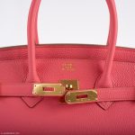 Hermes Birkin 35 Rose Lipstick Togo Gold Hardware - 2013, Q Square - Image 10