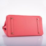 Hermes Birkin 35 Rose Lipstick Togo Gold Hardware - 2013, Q Square - Image 3