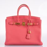 Hermes Birkin 35 Rose Lipstick Togo Gold Hardware - 2013, Q Square - Image 6