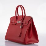Hermes Birkin 35 Rouge Vif Epsom with Palladium Hardware - 2013, Q Square - Image 4