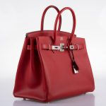 Hermes Birkin 35 Rouge Vif Epsom with Palladium Hardware - 2013, Q Square - Image 7