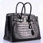 Hermes Birkin 35 SO BLACK Matte Alligator PVD Hardware - 2011, O Square - Image 11