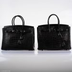 Hermes Birkin 35 SO BLACK Matte Alligator PVD Hardware - 2011, O Square - Image 11