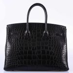 Hermes Birkin 35 SO BLACK Matte Alligator PVD Hardware - 2011, O Square - Image 12