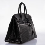 Hermes Birkin 35 SO BLACK Matte Alligator PVD Hardware - 2011, O Square - Image 3