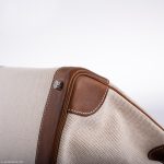 Hermes Birkin 35 Toile & Barenia with Palladium Hardware - 2009, M Square - Image 7