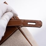 Hermes Birkin 35 Toile & Barenia with Palladium Hardware - 2009, M Square - Image 8
