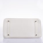 Hermes Birkin 35 White Clemence leather Palladium Hardware - N Square - Image 10