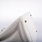 Hermes Birkin 35 White Clemence leather Palladium Hardware - N Square - Image 11