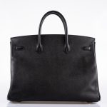 Hermes Birkin 40 Black Epsom Leather Gold Hardware - 2011, Square O - Image 5