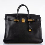 Hermes Birkin 40 Black Epsom Leather Gold Hardware - 2011, Square O - Image 10
