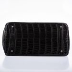 Hermes Birkin 40 Black Matte Porosus Crocodile Palladium Hardware - Image 17