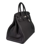 Hermes Birkin 40 Black Togo Leather Palladium Hardware - 2014, R Square - Image 5
