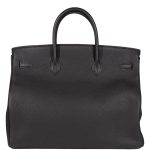 Hermes Birkin 40 Black Togo Leather Palladium Hardware - 2014, R Square - Image 4