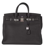 Hermes Birkin 40 Black Togo Leather Palladium Hardware - 2014, R Square - Image 6