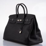 Hermes Birkin 40 Black Togo leather Palladium Hardware - 2008, L Square - Image 9