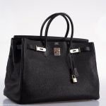 Hermes Birkin 40 Black Togo leather Palladium Hardware - 2008, L Square - Image 11
