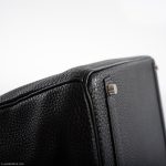 Hermes Birkin 40 Black Togo leather Palladium Hardware - 2008, L Square - Image 10