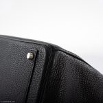 Hermes Birkin 40 Black Togo leather Palladium Hardware - 2008, L Square - Image 12